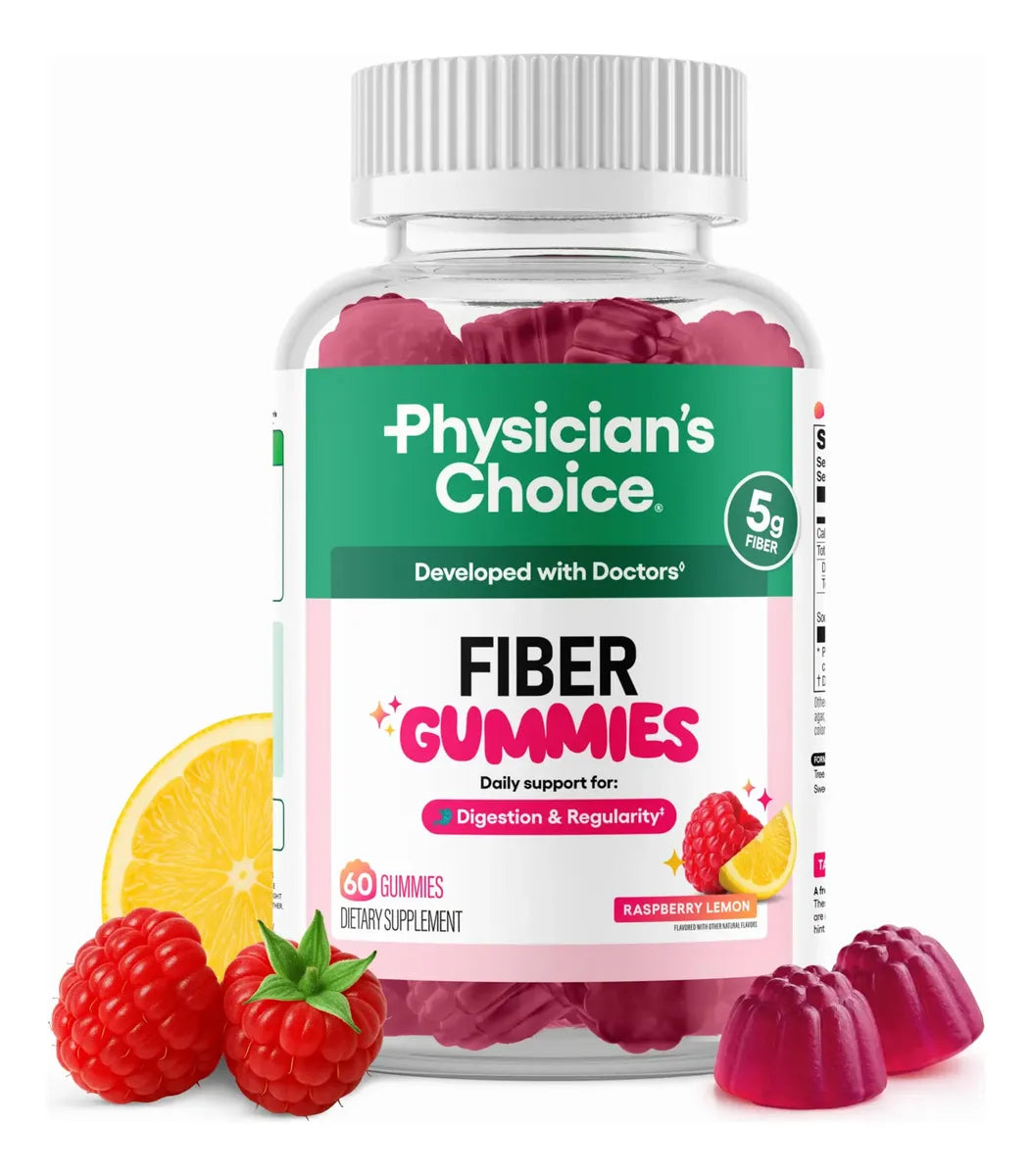 Gomitas De Fibra Digestiva Sabor Limón Frambuesa Sin Azúcar