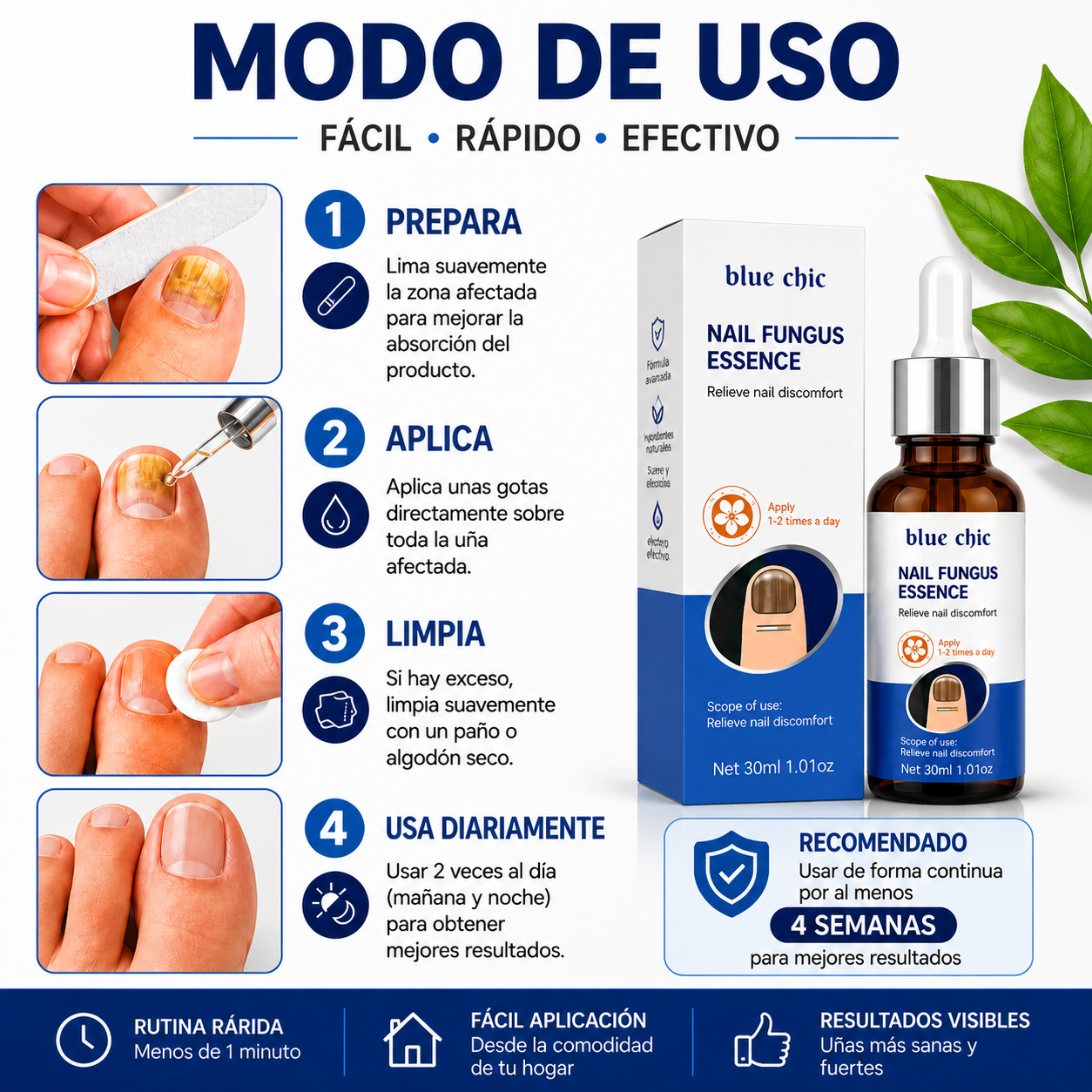 NAIL FUNGUS ESSENCE | Transforma tus uñas en casa: más limpias, fuertes y cuidadas en pocos minutos al día
