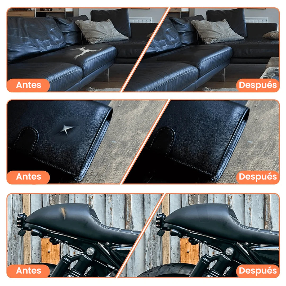Parche Pro para Reparar el Cuero de tu auto o muebles de tu hogar